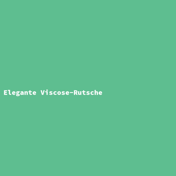 Elegante Viscose-Rutsche