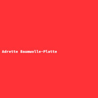 Adrette Baumwolle-Platte