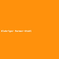 Klebriger Marmor-Stuhl