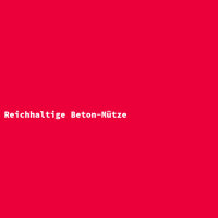 Reichhaltige Beton-Mütze