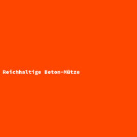 Reichhaltige Beton-Mütze